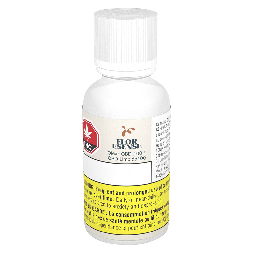 Clear CBD 100 Oil - Floresense - Clear CBD 100 Oil 20ml Oils